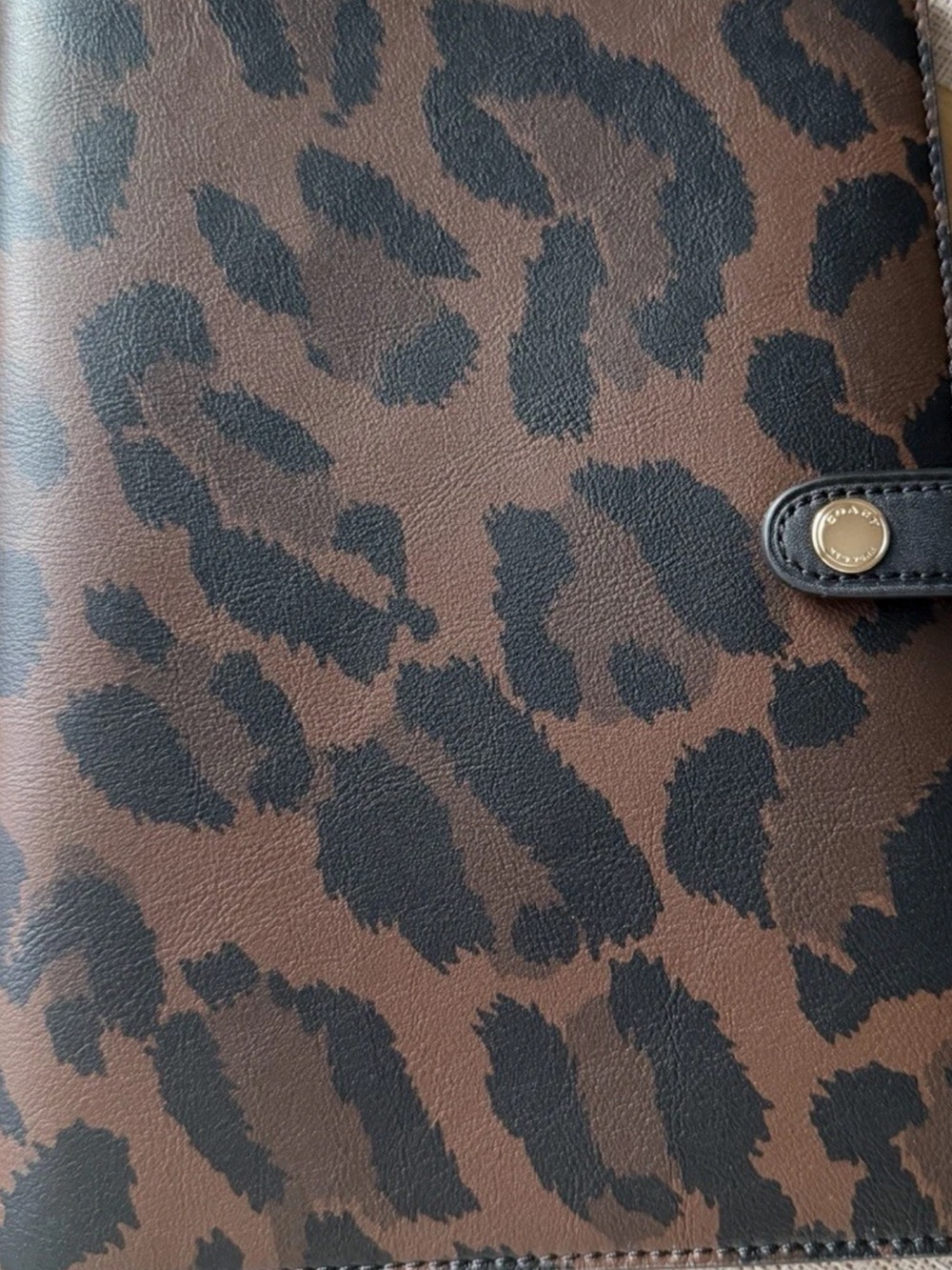 🐆📙🐆 COACH NOTEBOOK WITH LEOPARD PRINT 🐆📙🐆 NWT 🐆📙🐆